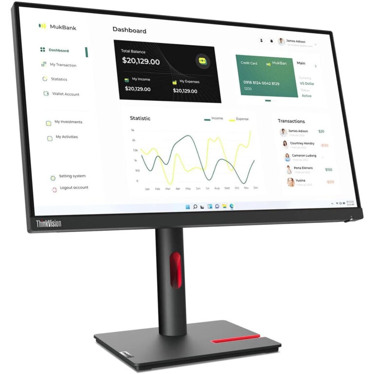 Monitor LCD Lenovo ThinkVision T23i-30 WLED Full HD IPS de 23'' 16:9 negro