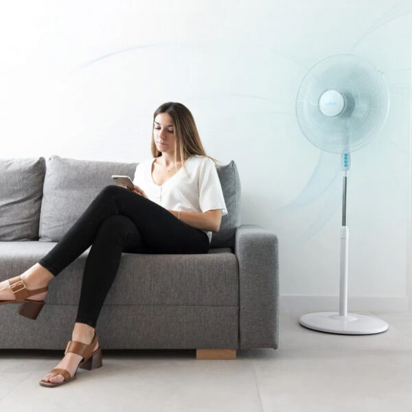 Ventilador de Pie Cecotec EnergySilence 600 MaxFlow 70W Blanco - Imagen 4