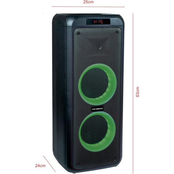 Altavoz Metronic 477182 Bluetooth Columna Potente 600W + Micro LED Lights Usado - Imagen 6
