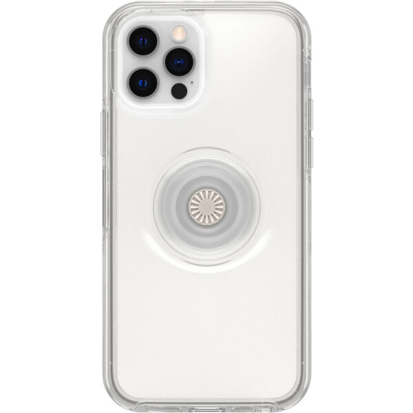 Funda OtterBox Symmetry Clear + PopSockets PopGrip transparente para Apple iPhone 12 / 12 Pro Usada