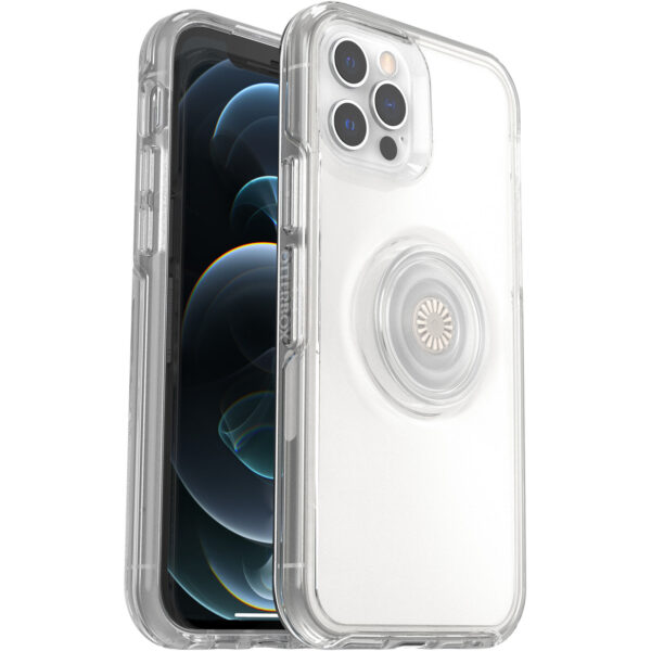 Funda OtterBox Symmetry Clear + PopSockets PopGrip transparente para Apple iPhone 12 / 12 Pro Usada - Imagen 5