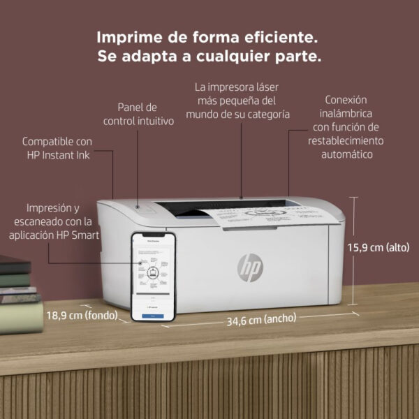 HP Laserjet M110w Impresora Láser Monocromo WiFi Usado **Sin embalaje original** - Imagen 9