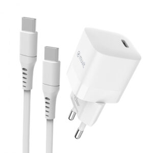 Pack Muvit for change cargador de pared Tipo C PD 30W+cable tipo C/C 3A 1,2m