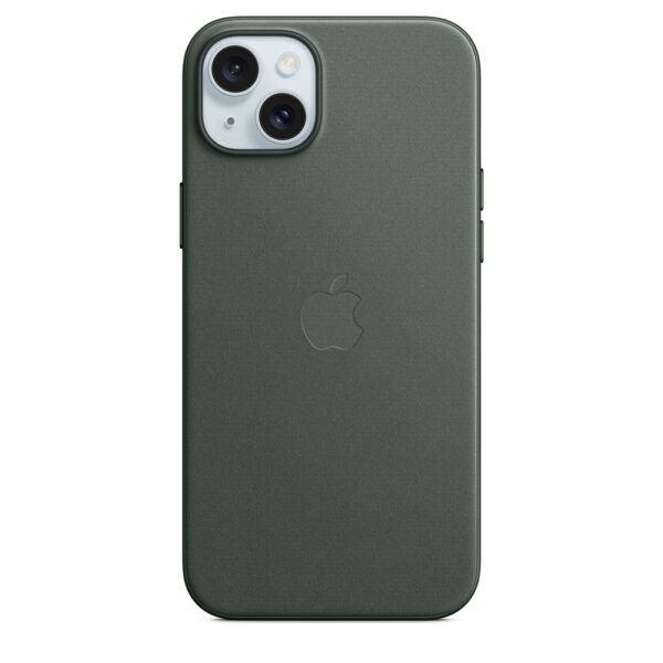 Funda original Apple trenzado fino con MagSafe para Apple iPhone 15 Plus verde
