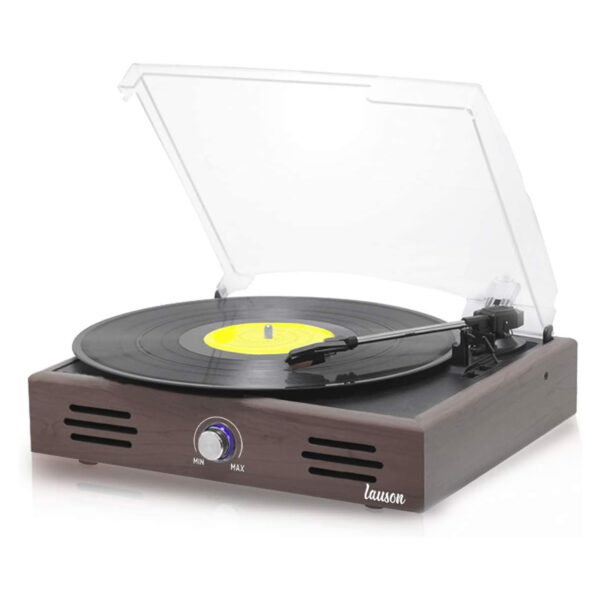 Tocadiscos de Vinilo Vintage Lauson JTF036 con Altavoces color madera Wengue