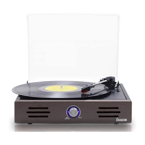 Tocadiscos de Vinilo Vintage Lauson JTF036 con Altavoces color madera Wengue - Imagen 4