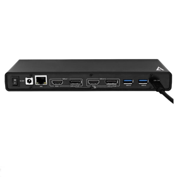Docking Station V7 4K para doble monitor con USB-C UCDDS-1E Usada *Sin emb.orig* - Imagen 3