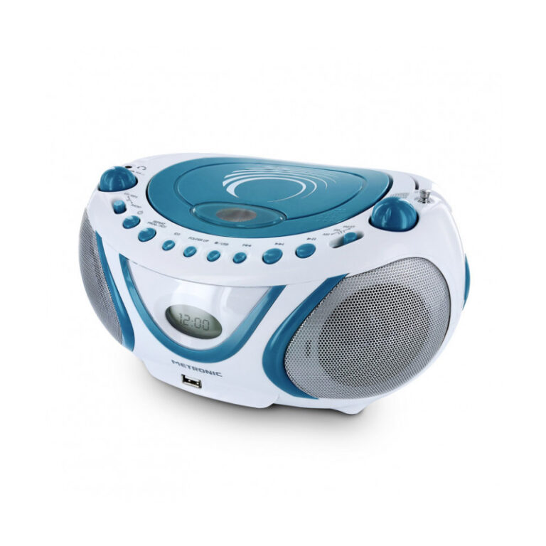 Radio Metronic 477115 Lector CD MP3 con USB /FM Azul/Blanco