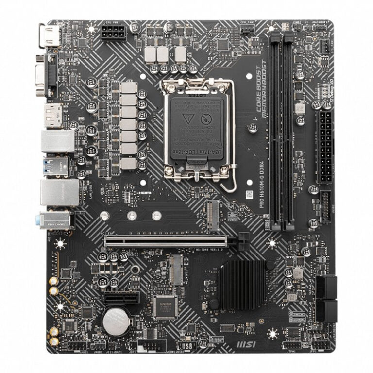 Placa Base MSI PRO H610M-G DDR4 Usada **Solo placa base, no incluye IO Shield**