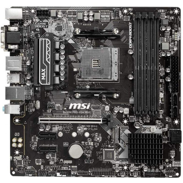 Placa Base MSI B450M PRO-VDH Max Usada