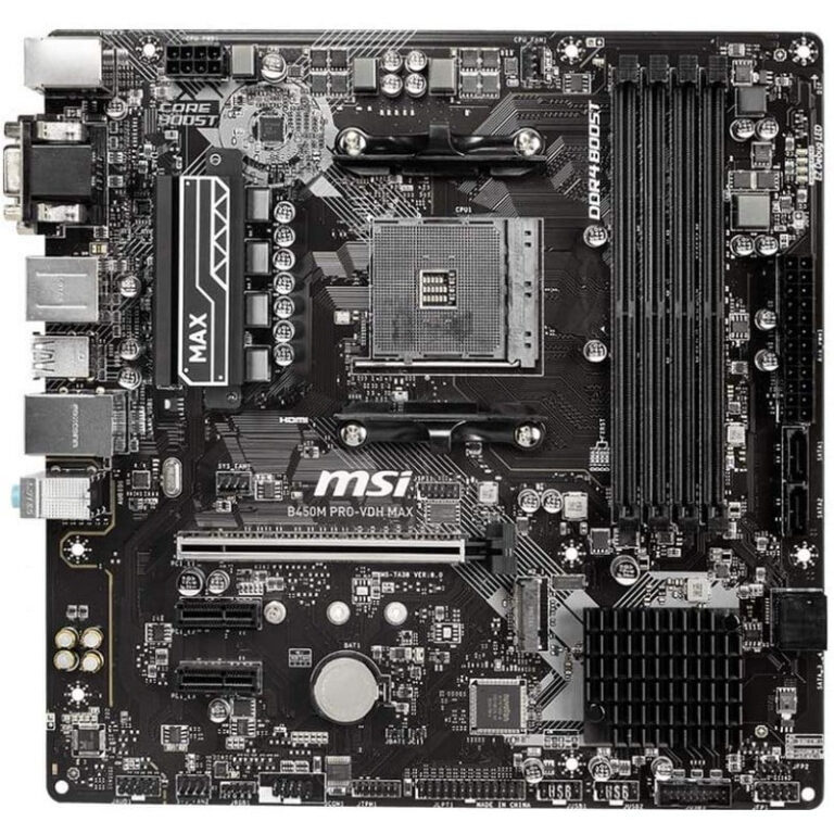 Placa Base MSI B450M PRO-VDH Max Usada