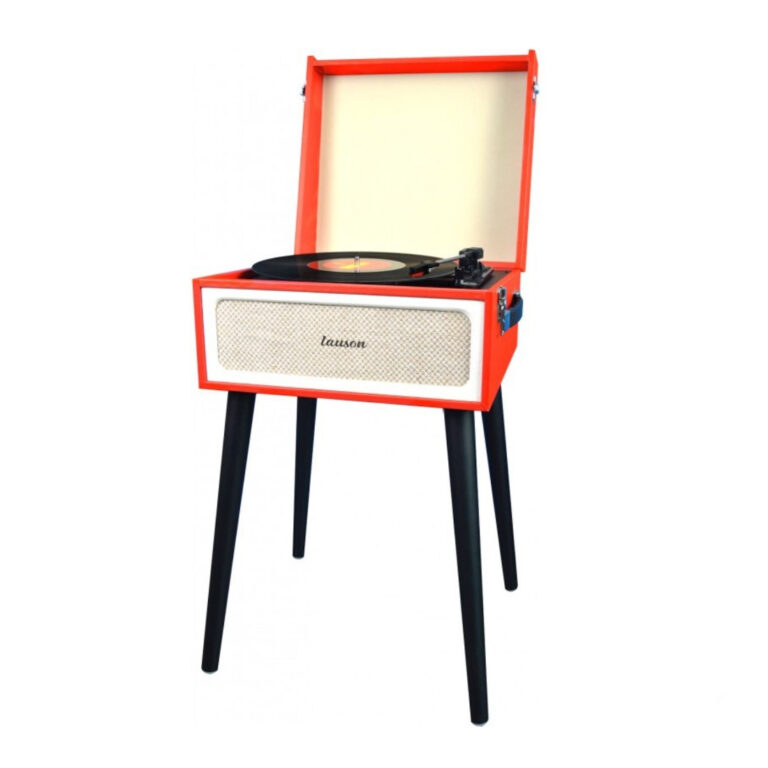 Tocadiscos con mueble Lauson YT078 Retro con Bluetooth rojo Usado *Sin emb.orig*
