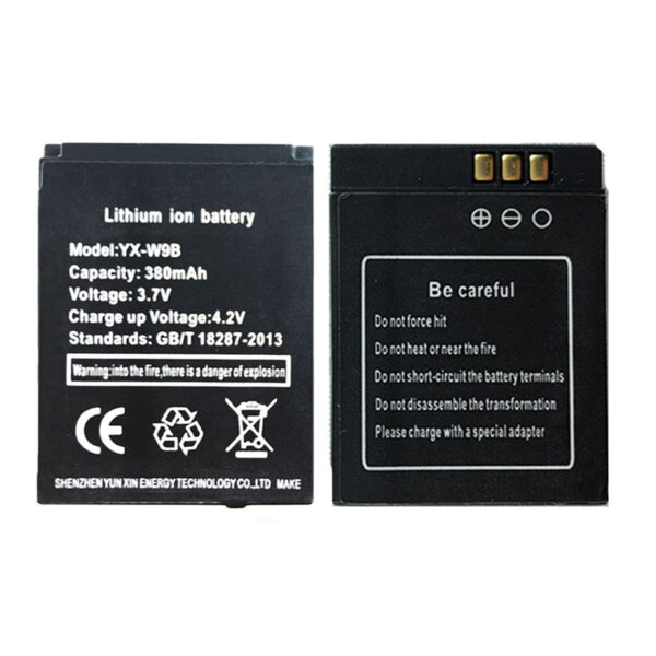 Batería Litio YX-W9B 380mAh 3,7V