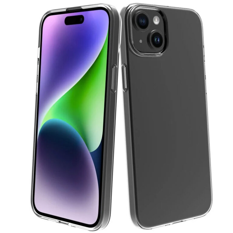 Funda Muvit for Change para Apple iPhone 15 Plus recycletek transparente