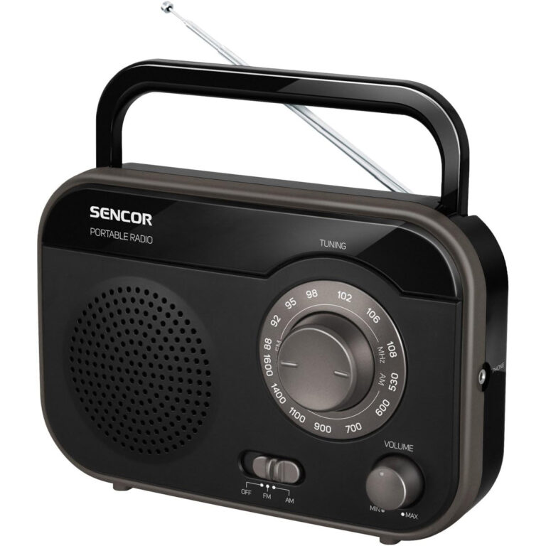 Radio Portátil Analógica Sencor SRD 210 B Usado **Sin embalaje original**