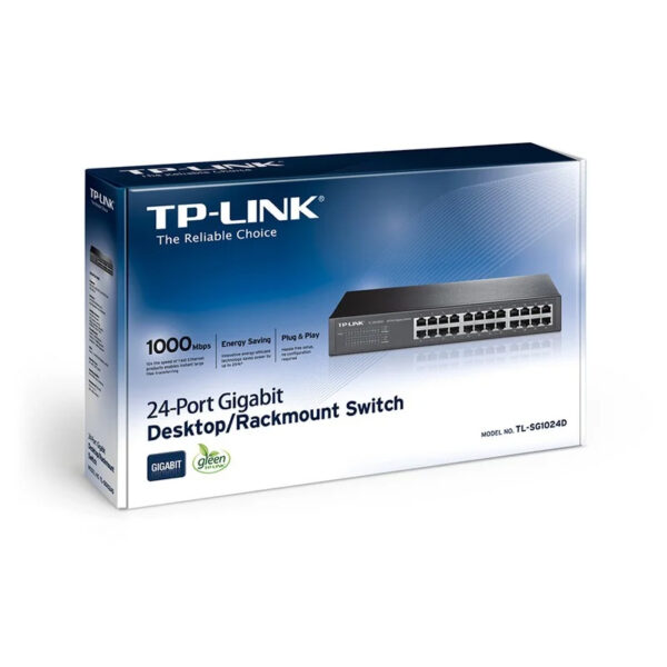 TP-Link 24-Port Desktop/Rackmount Switch No administrado Gigabit Ethernet - Imagen 3