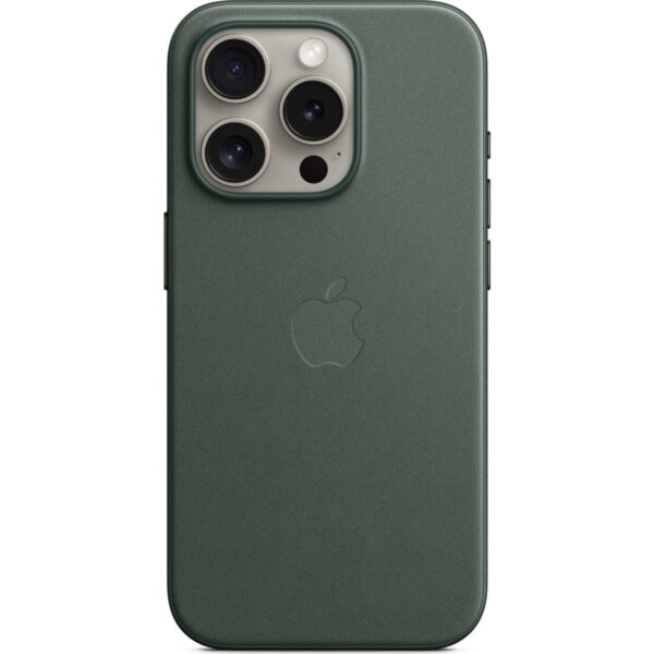 Funda original Apple de trenzado fino con MagSafe para Apple iPhone 15 Pro verde