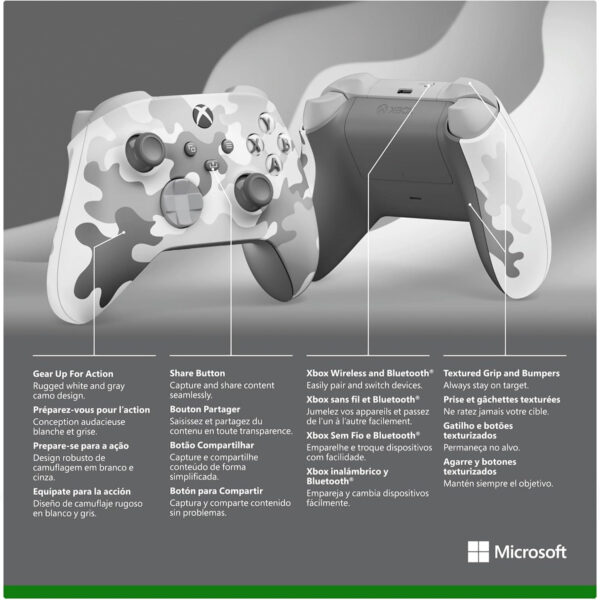 Microsoft Inalámbrico para Xbox Series/One/PC/Android/iOS Arctic Camo Special Ed - Imagen 4