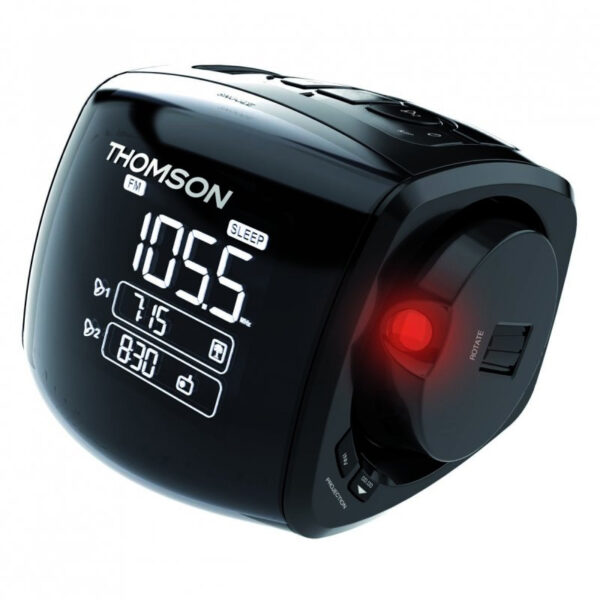 Radio Reloj Despertador Thomson CP280 con Proyector Negro Usada - Imagen 2