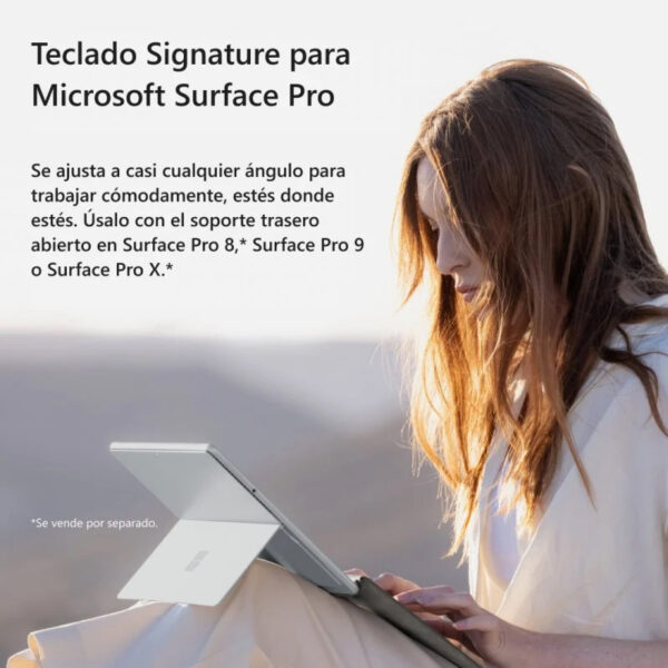 Microsoft Signature Funda con Teclado Alcantara Bosque para Surface Pro 8/9/X - Imagen 4