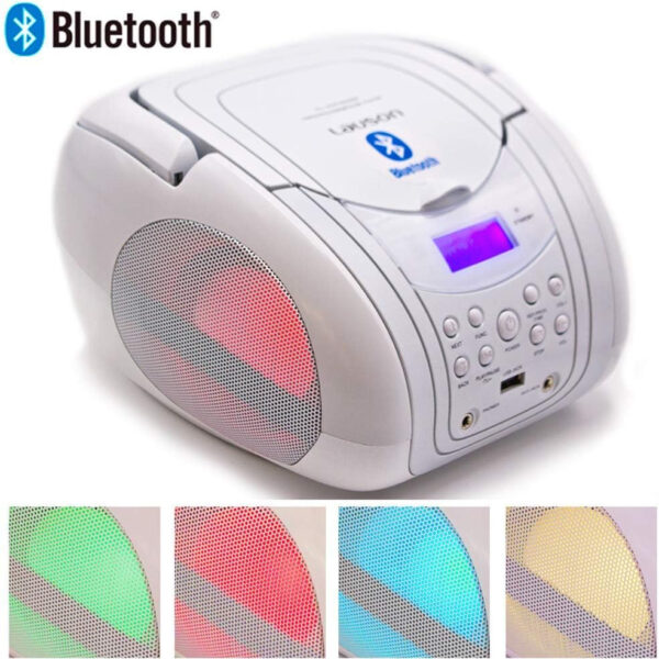 Reproductor CD Lauson MX22 CD-MP3 con Luces LED y Bluetooth y Radio FM - Imagen 3