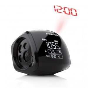 Radio Reloj Despertador Thomson CP280 con Proyector Negro Usada