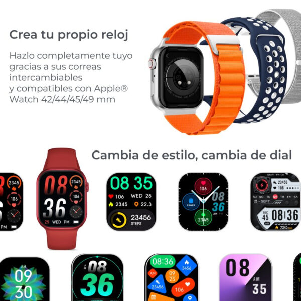 Reloj Smartwatch Ksix Urban 5 Pantalla Amoled 1.96" Blanco - Imagen 7