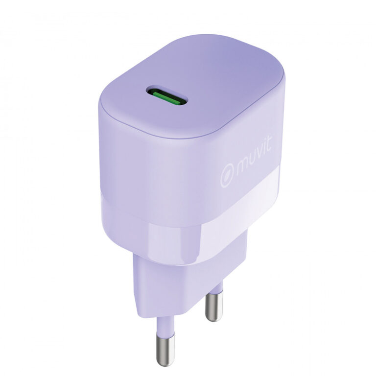 Cargador de Pared Muvit for Change Tipo C PD 25W lavanda
