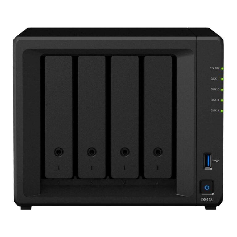 Servidor Synology Diskstation DS418 NAS Negro Usado **Sin embalaje original**