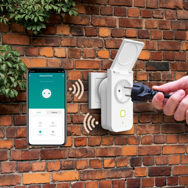 Enchufe inteligente Muvit iO Outdoor WiFi + Hub BT Mesh - Imagen 2