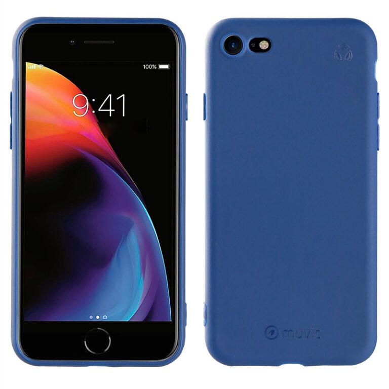 Funda Muvit for Change para Apple iPhone 7/8/SE recycletek azul eclipse