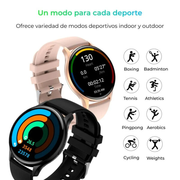 Reloj Smartwatch Ksix Core Pantalla Amoled 1.43" Sumergible Rosa - Imagen 4