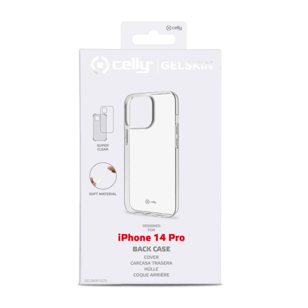 Funda Celly GELSKIN para Apple iPhone 14 Pro transparente - Imagen 2