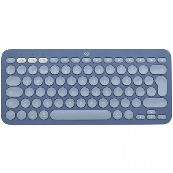 Teclado Bluetooth Logitech K380 para Mac Azul Blueberry en español (ñ)