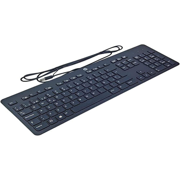 Teclado original HP 803181-071 USB en español (ñ) color negro