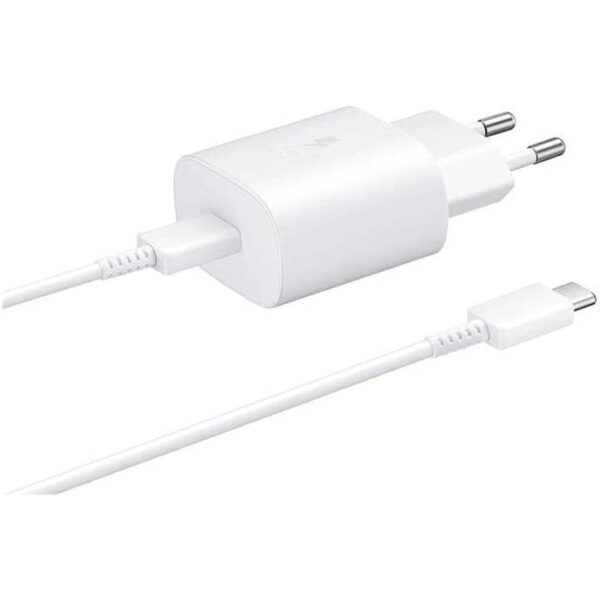 Cargador de pared Samsung 25W Con Cable USB-C Blanco EP-TA800XWEGWW