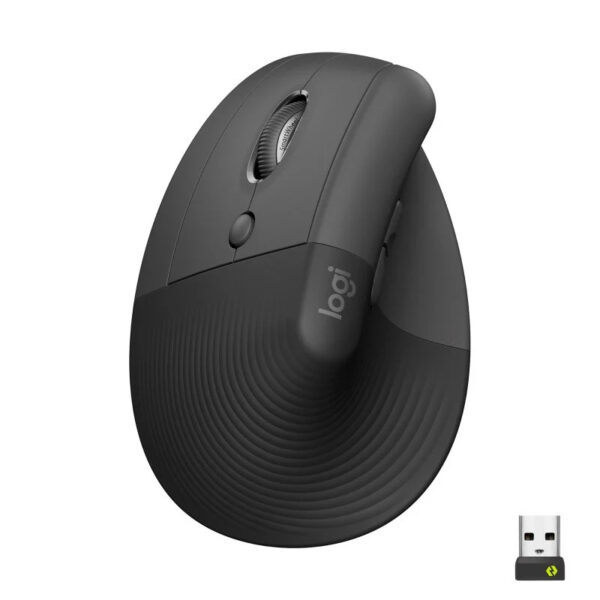 Logitech Lift Ratón Inalámbrico Vertical para Zurdos 4000 DPI Gris-Negro Usado *