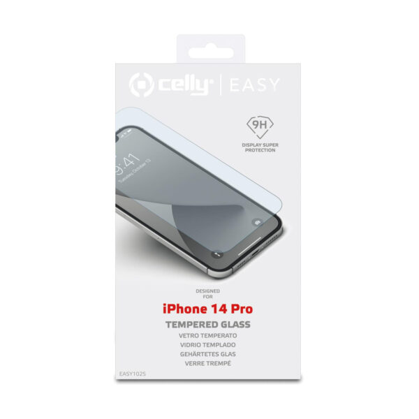 Protector de Pantalla vidrio templado Celly EASY para Apple iPhone 14 Pro - Imagen 3