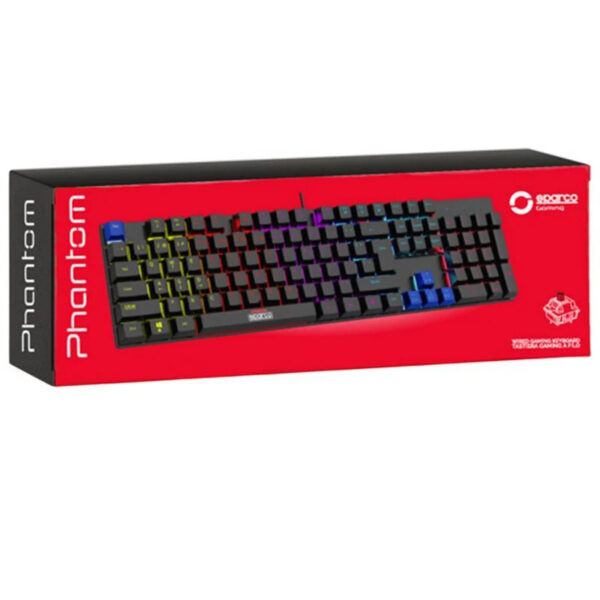 Teclado Gaming Sparco Phantom USB RGB Negro - Imagen 3