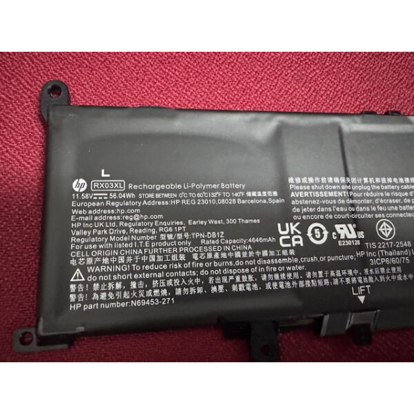 Batería Original HP RX03XL 11.58V 56.04Wh 6-celdas para HP ProBook 440 G11 - Imagen 2