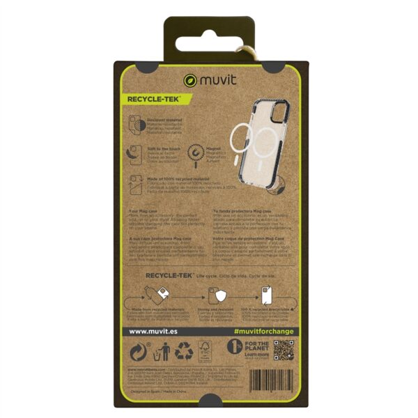Funda Muvit for Change recycletek Magsafe para Apple iPhone 15 Pro Max - Imagen 6