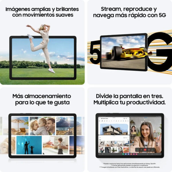 Tablet Samsung Galaxy Tab A9+ WiFi 11" 4GB/64GB Gris **Tiene una ligera marca** - Imagen 8