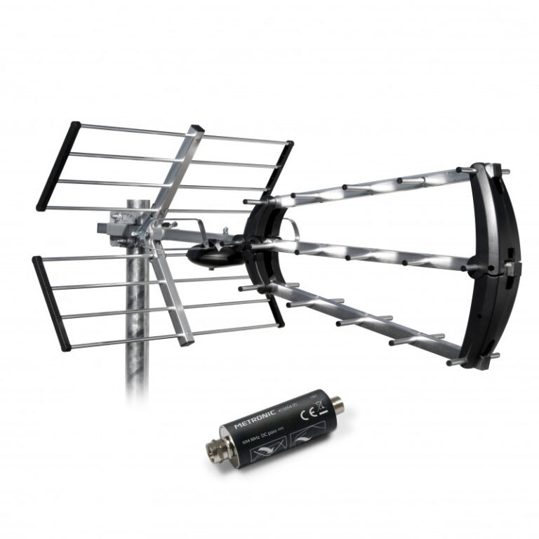 Antena TV Exterior Metronic 415054 tri-nappe 26dB + filtro de 694 MHz
