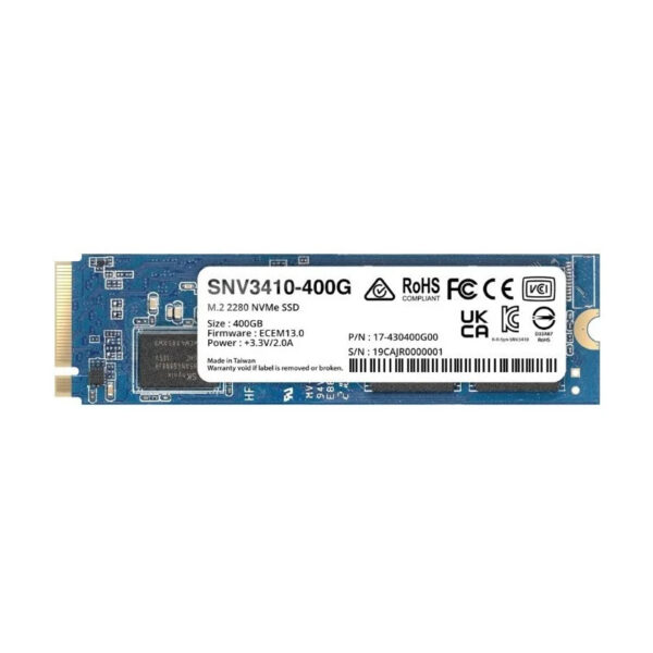 Disco Duro Synology SNV3410-400G SSD 400GB M.2 2280 NVMe PCIe 3.0x4