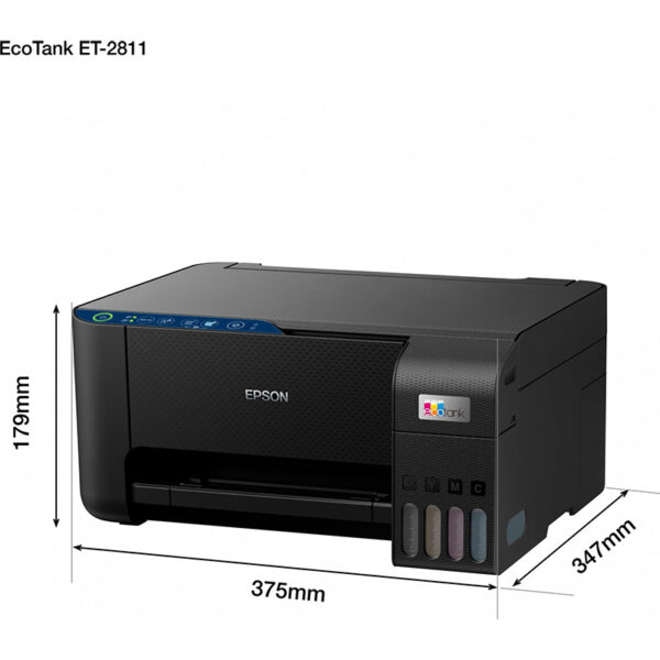 Impresora Multifunción Epson EcoTank ET-2811 Depósito de Tinta Wi-Fi Usada * - Imagen 5