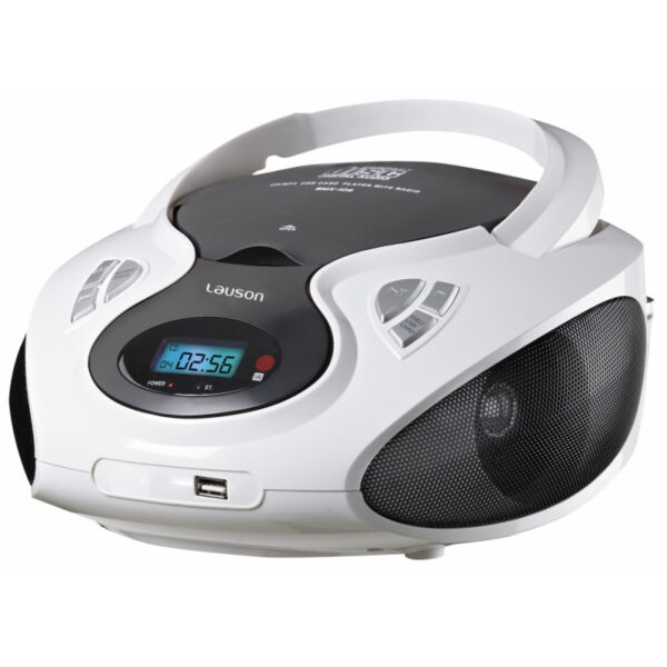 Reproductor CD Lauson CP640 - Boombox con USB y Radio Blanco