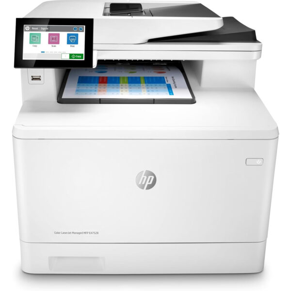 HP Laserjet Managed MFP E47528F Impresora Multifunción Láser Color Usado