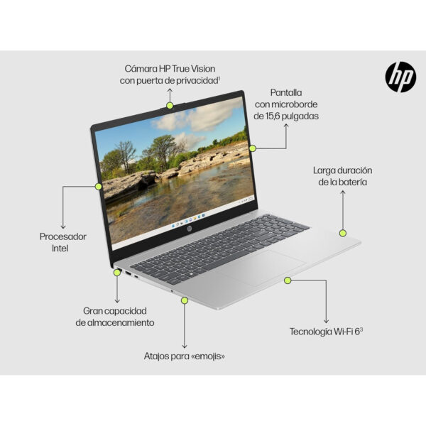 Portátil HP 15-fd0189ns Intel Core i5-1334U/16GB/1TB SSD/Sin S.O 15.6" - Imagen 3