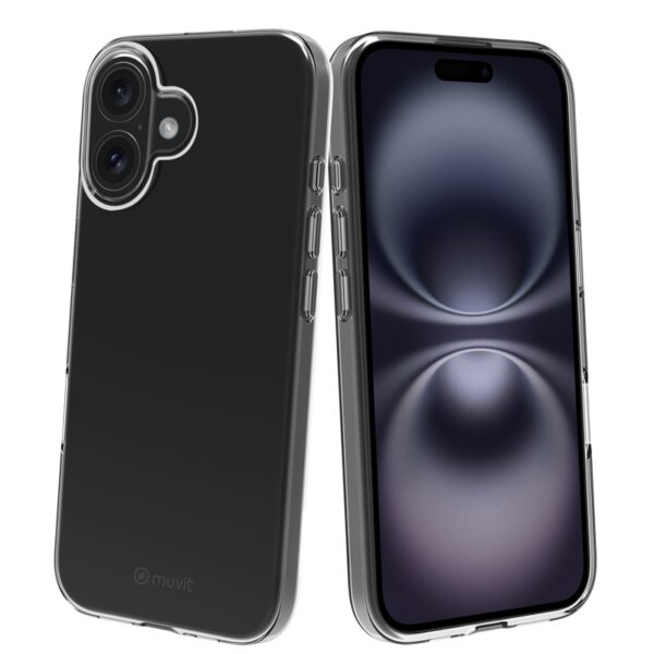 Funda Muvit for Change recycletek para Apple iPhone 16 transparente - Imagen 3