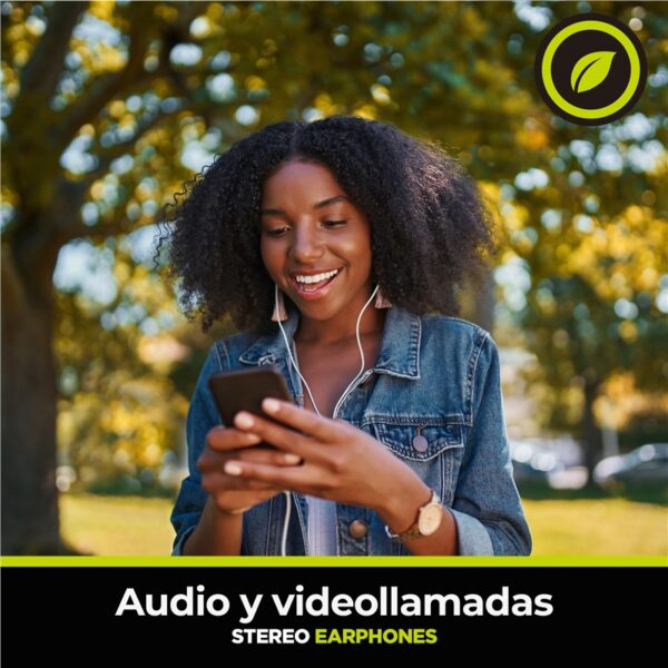 Auriculares Muvit For Change estéreo M32 Tipo C magnéticos negros - Imagen 3